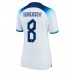 Cheap England Jordan Henderson #8 Home Football Shirt Women World Cup 2022 Short Sleeve